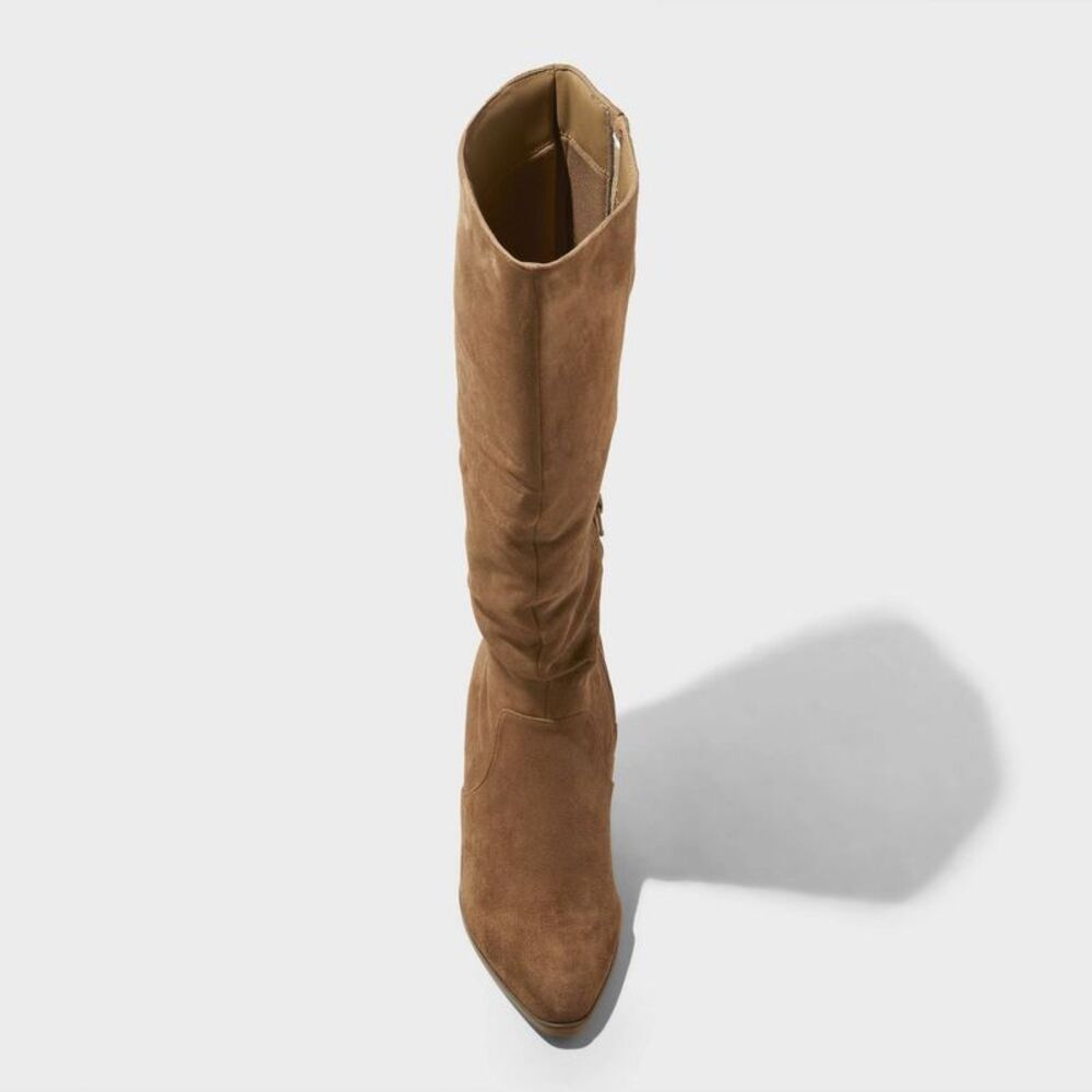 Open Box - Universal Thread - Women's Junie Tall Boots - Universal Th Taupe - Picture 3 of 3